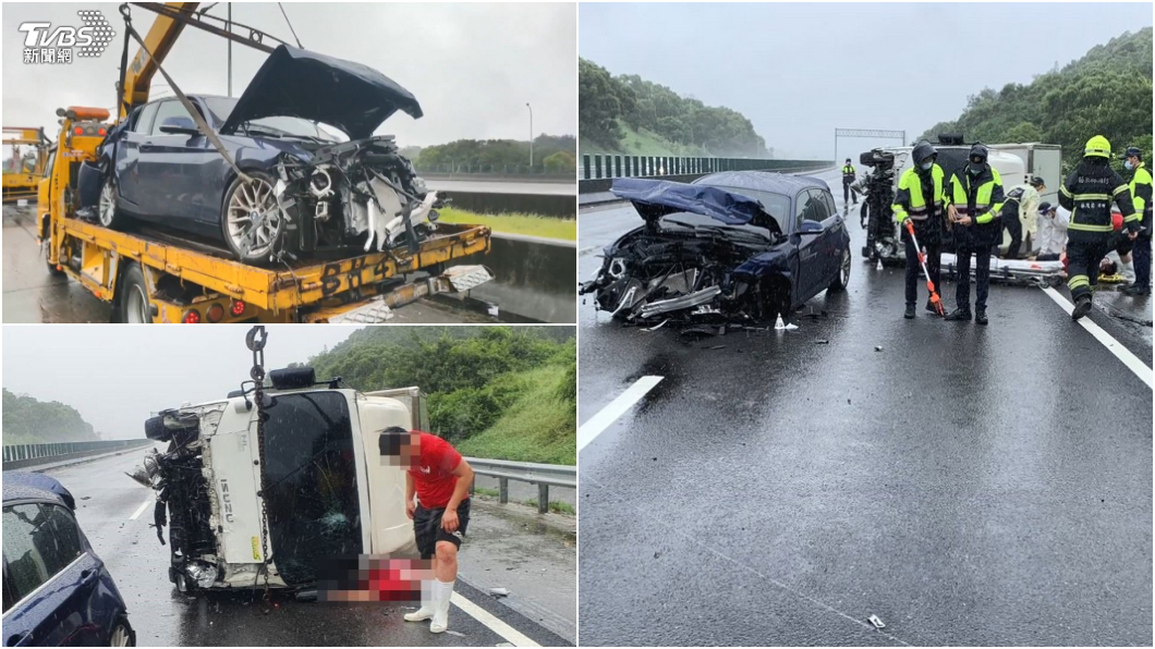 國道自撞待援遭撞釀2死奪命區千萬別逗留 車禍 國道3號 事故處理 二次車禍 二次事故 高速公路警察局 1968 福爾摩沙高速公路 盧碧颱風 Tvbs新聞網