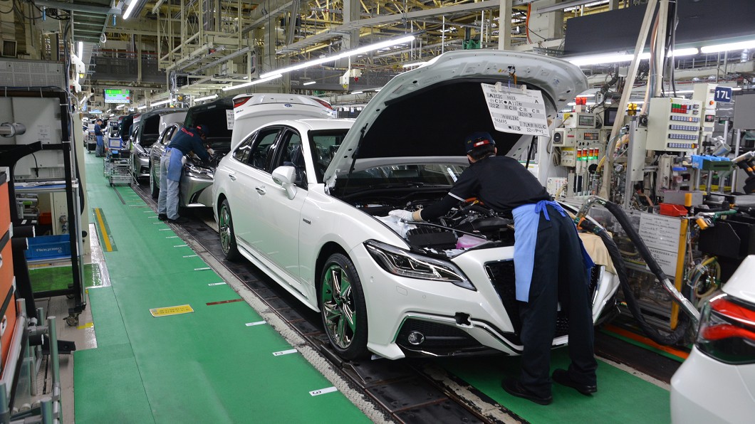 日本Toyota產線從8月底開始進行產能調節，以因應零件短缺影響。(圖片來源/ Toyota)