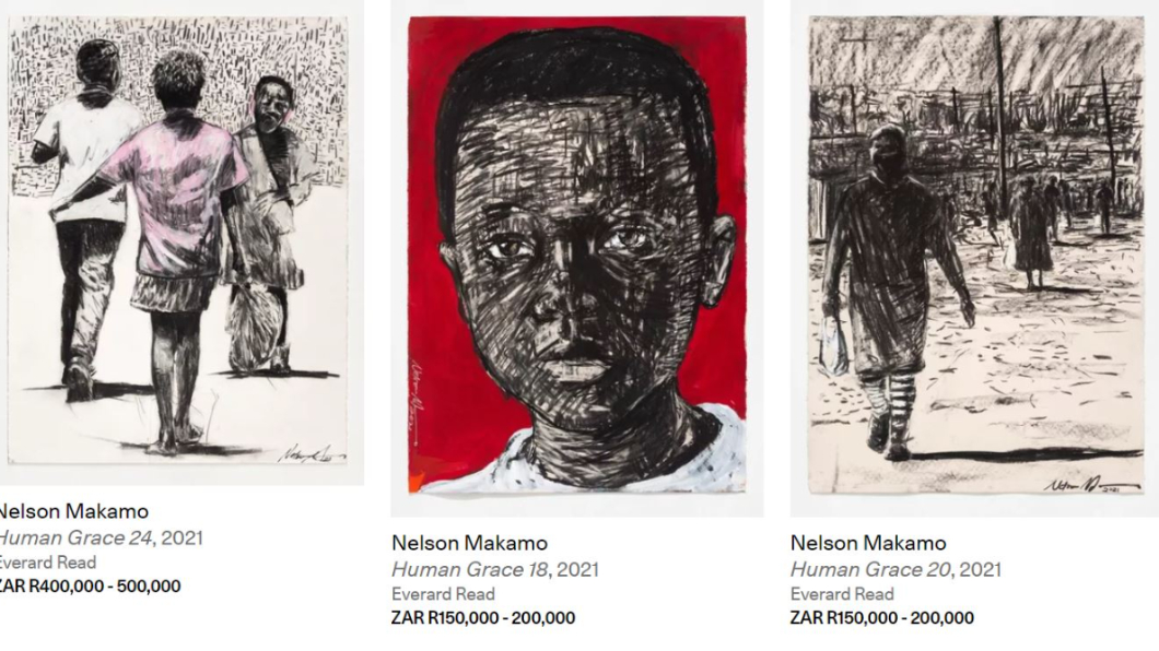 身為知名的非州文化藝術家，Nelson Makamo的畫作所費不貲。(圖片來源/ Artsy