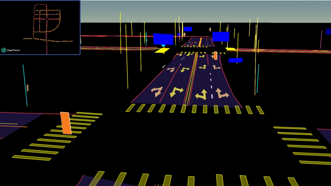 DeepMotion結合了地圖與影像的系統讓整個自動駕駛控制更為準確。（圖片來源/ 深動科技）