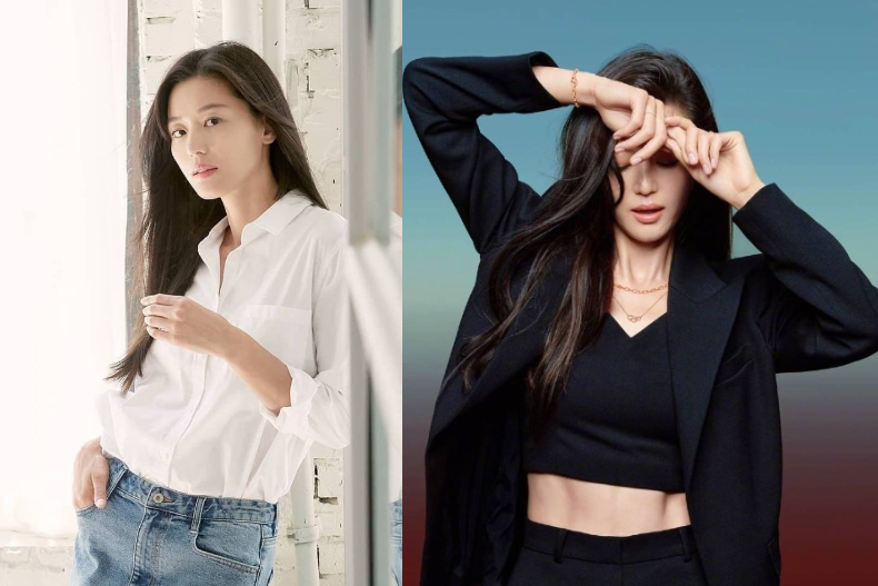 完全不像二寶媽!全智賢形象照秀川字腹肌,產後身材太不科學,網友全歪樓:只看到腹肌!