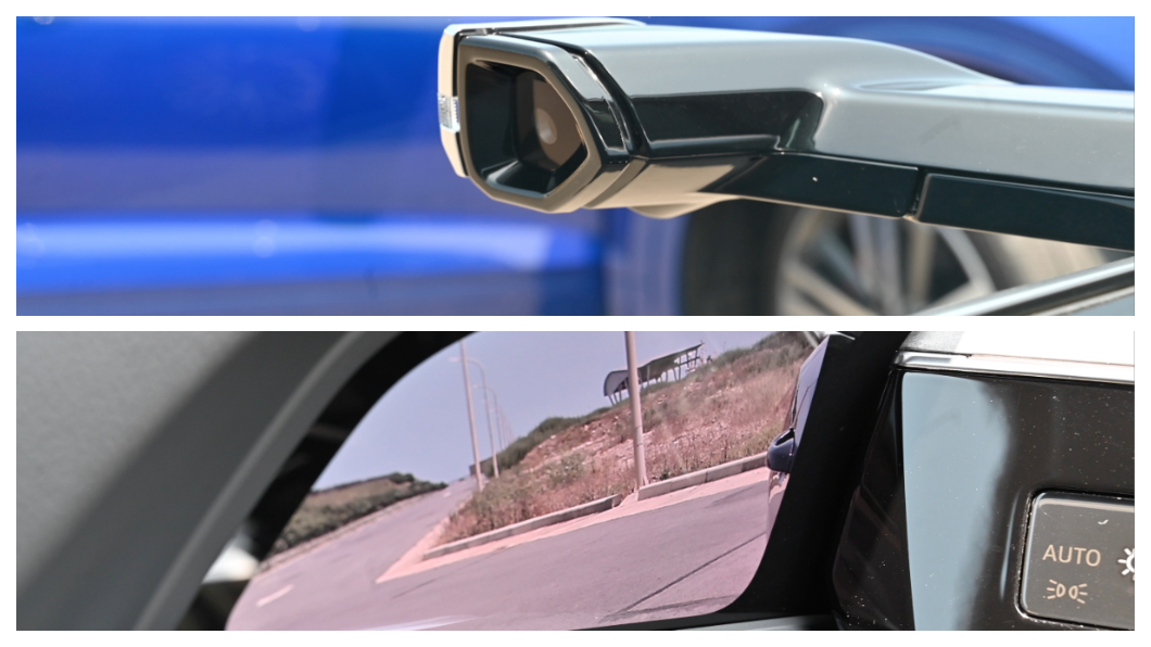 Audi e-tron可選配電子鏡頭式後照鏡，價格約10萬元。(圖片來源/ 地球黃金線)