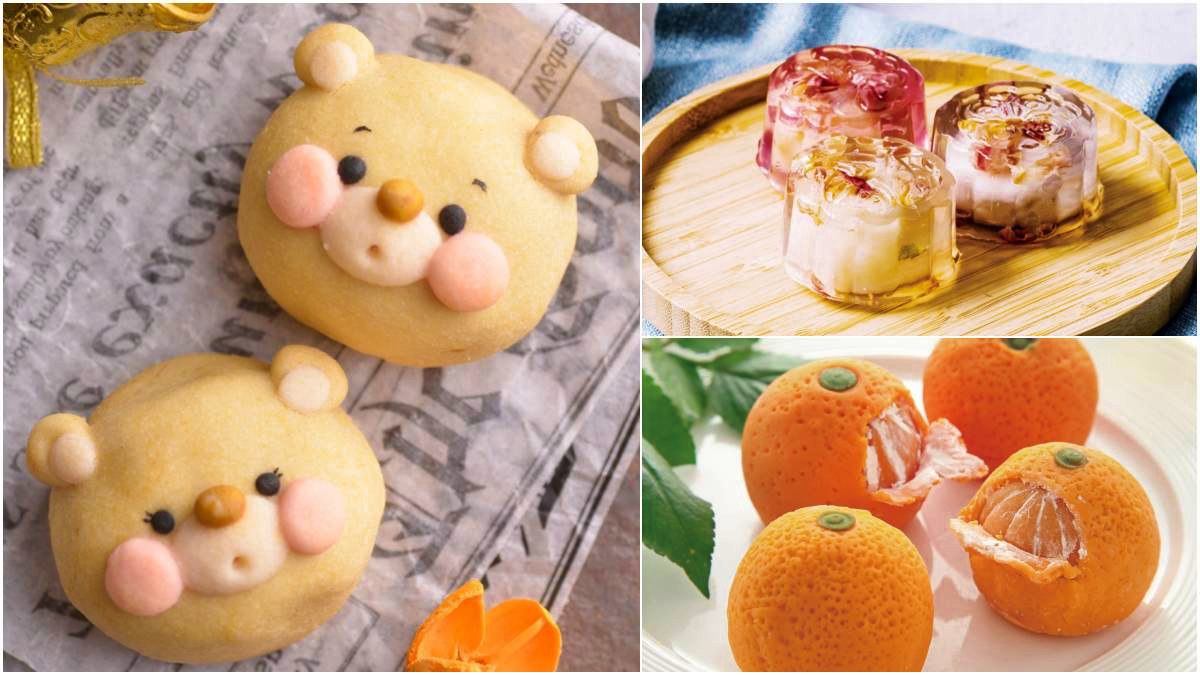 美到捨不得吃！中秋10款「特殊造型」月餅：Q萌小熊、擬真橘子、水晶芋泥
