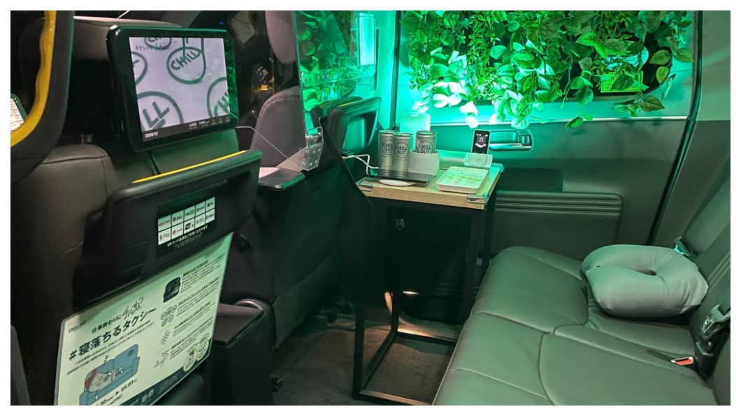 車窗旁有著綠色植物的陪伴，整個車艙空間顯得更為舒服。(圖片來源/ Toyota)