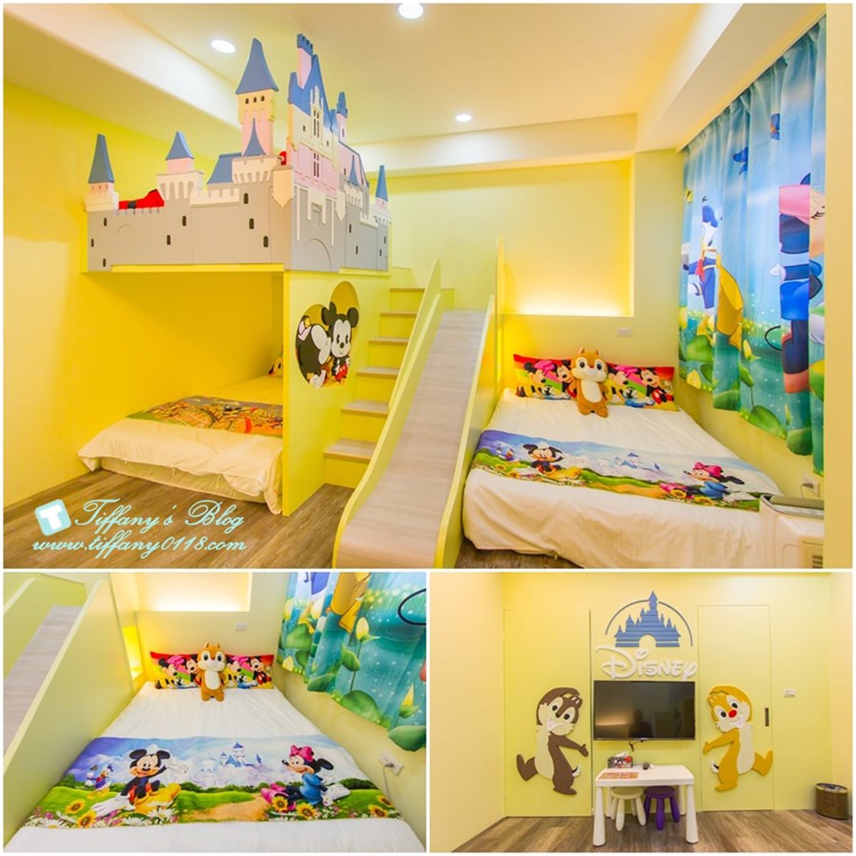 小孩放電首選！宜蘭５間溜滑梯親子民宿：迪士尼主題房、城堡造型滑梯