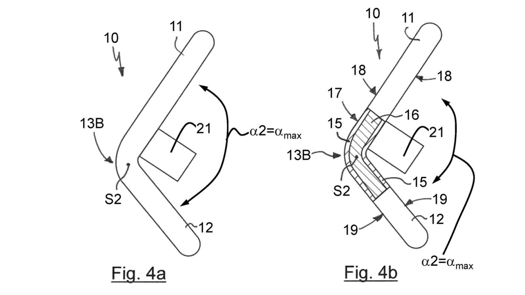 最新的專利圖當中可以看到BMW想要讓方向盤變得可以向內收折。(圖片來源/ BMW)