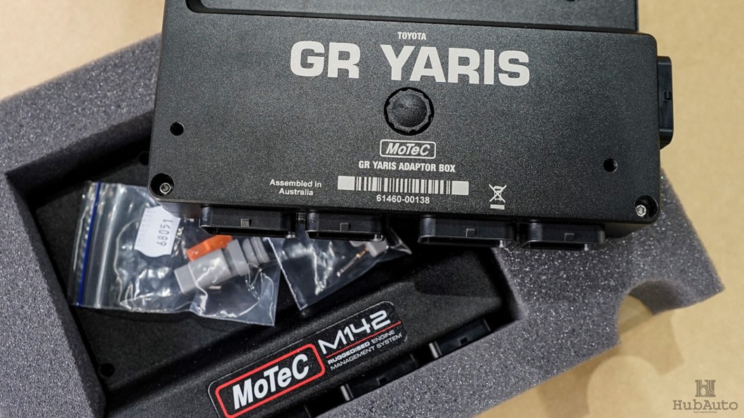 專業賽車EUC品牌MoTeC為GR Yaris打造的ECU可以進一步強化動力輸出。(圖片來源/ 擷取自HubAuto臉書)