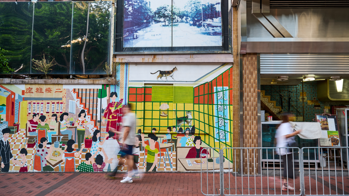市場隱藏版「新潮畫廊」，香港西九龍彩繪牆大公開！百年古廟裡發現無人書店