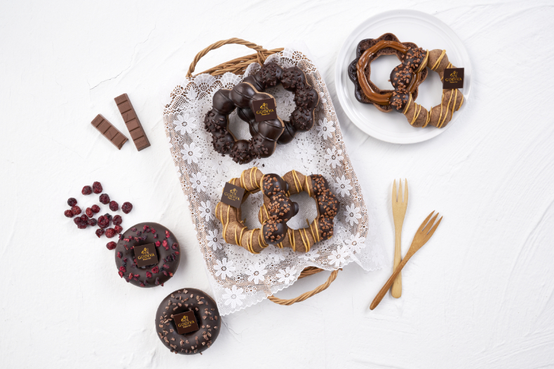 全球獨家「GODIVA巧克力甜甜圈」限時６天「買６送３」！最豪奢巧克力季爽嗑９口味