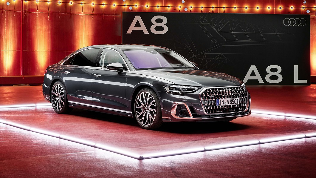 小改款A8外觀透過細節修改，強化整體領袖氣勢。(圖片來源/ Audi)
