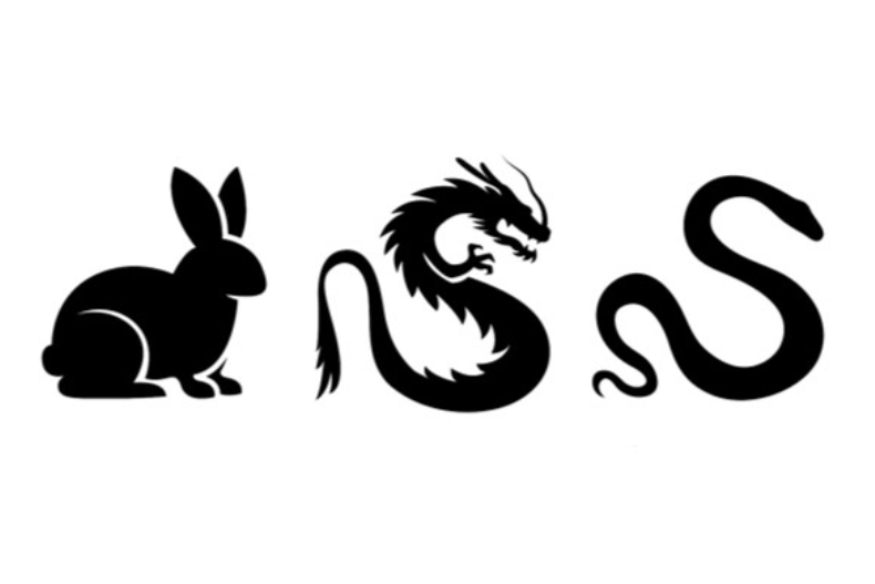 ▲生肖兔、龍、蛇