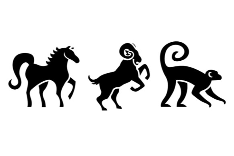 ▲生肖馬、羊、猴