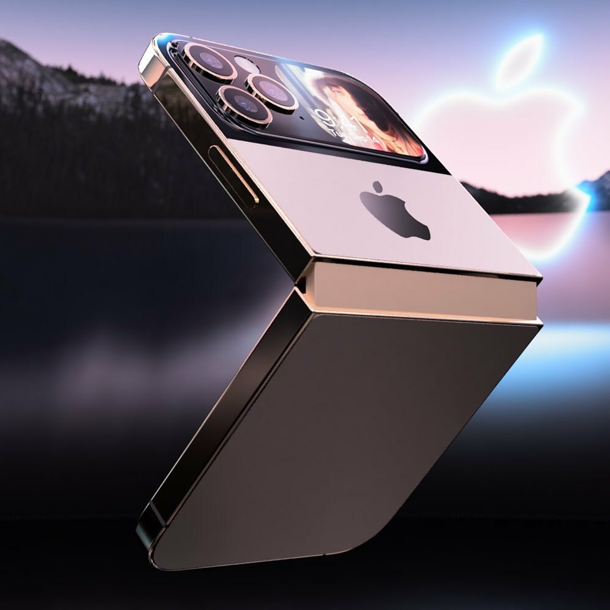 超美金色款「iPhone摺疊機」曝光！螢幕展開可到９吋，將取代迷你平板