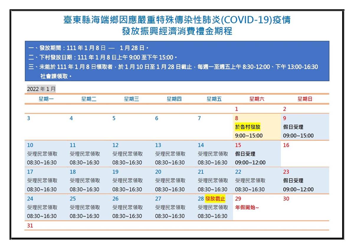 普發3000元現金！台東「１鄉鎮」豪送過年加菜金，領取資格、日期一次看