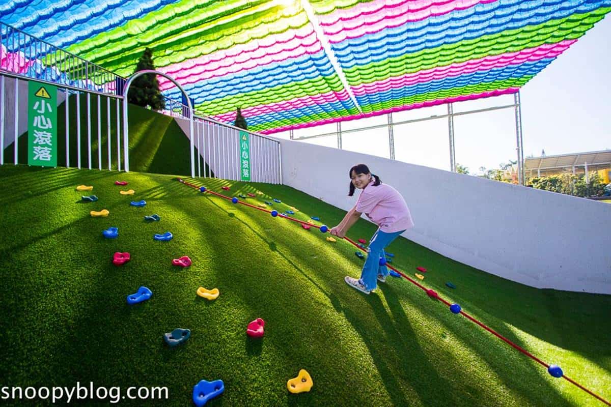 孩子的天堂！南投首座大型「親子生態園區」打卡彩虹溜滑梯，爽玩360度遊具