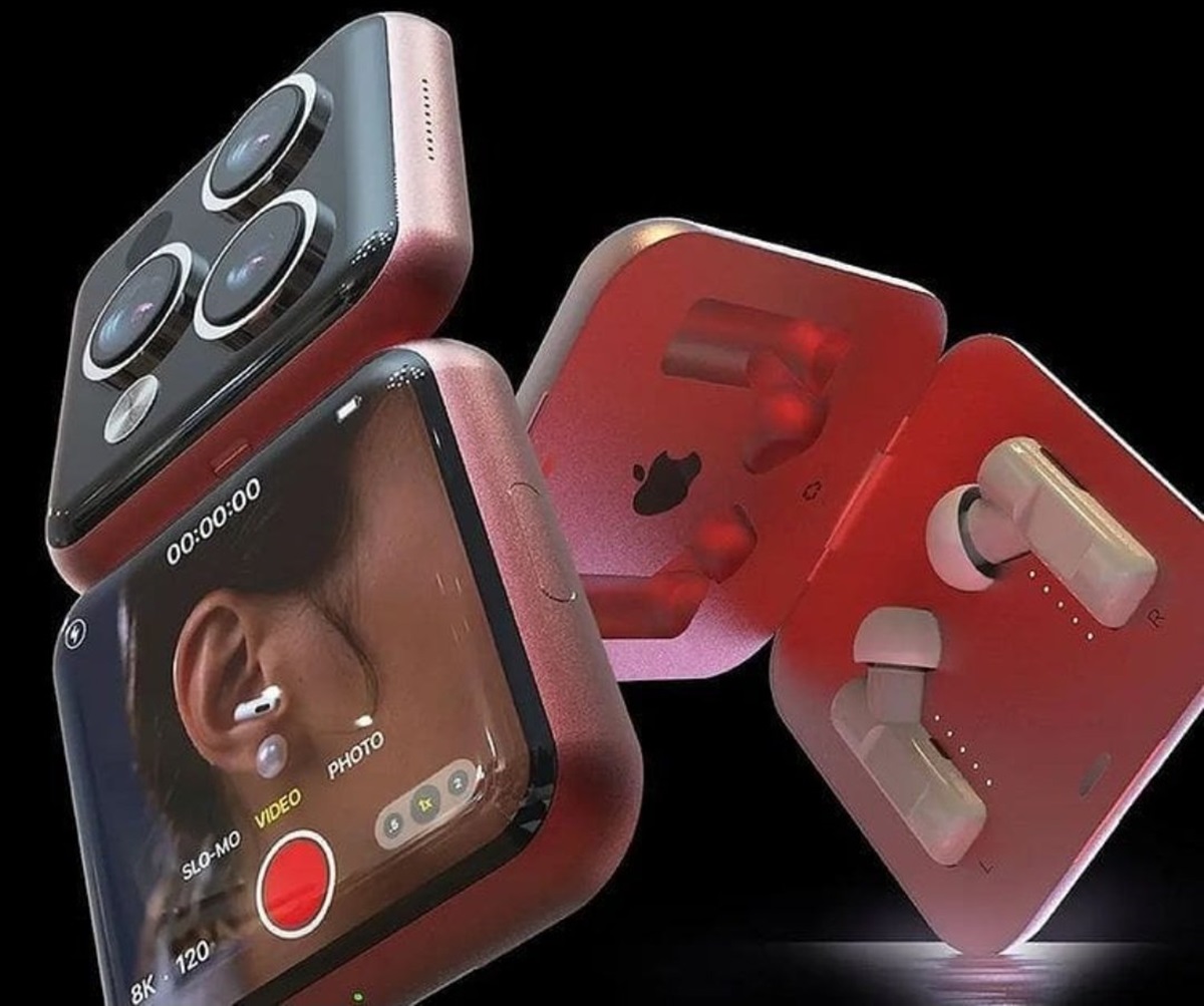 不只iPhone！蘋果最新迷你相機「iPro Cam」，摺疊螢幕可把耳機放進去