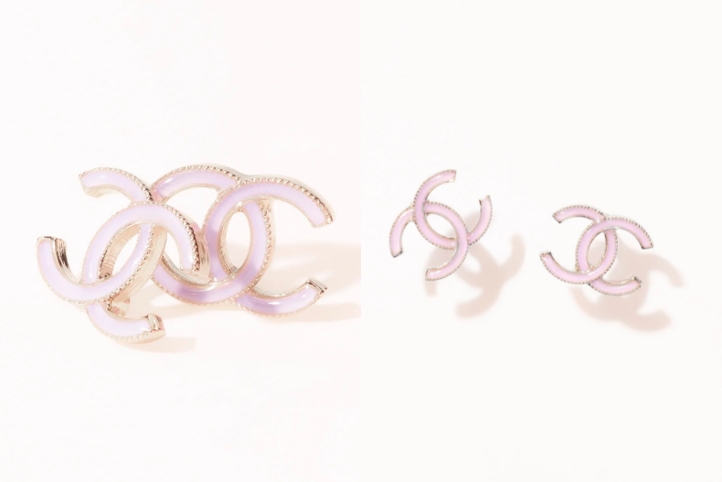 ▲珍珠粉logo耳環，NT.13,100