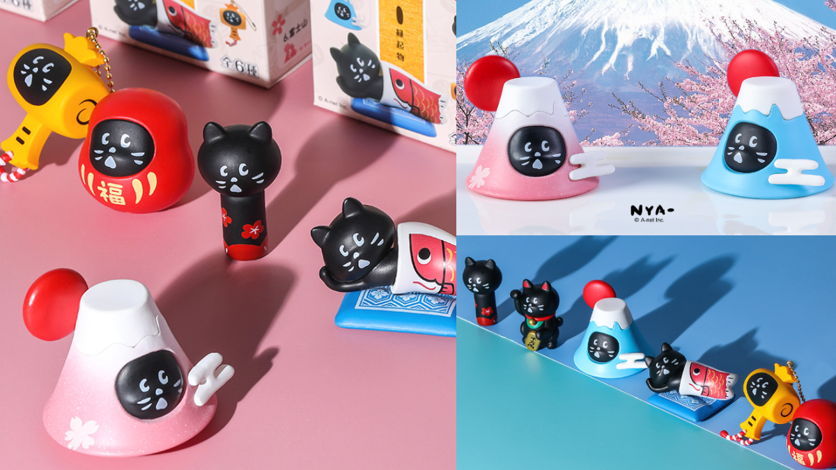 黑貓NYA-富士山超搶手！日本獨家「緣起物公仔」幫開運，木芥子還能當印章