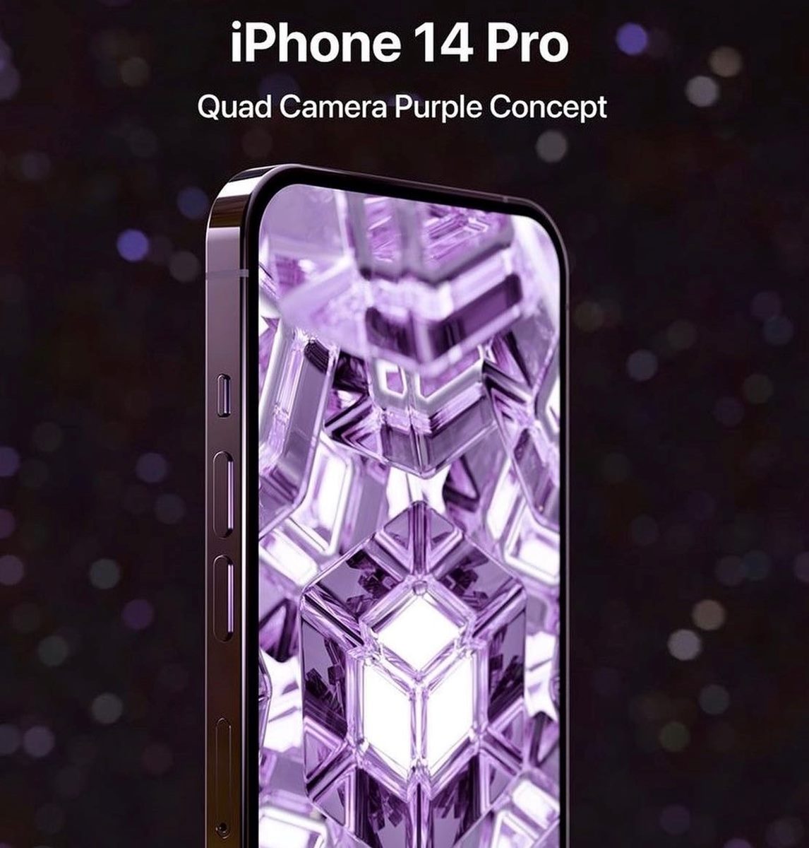 iPhone 14將出現超美「藍莓紫」！四眼怪鏡頭搭配「額頭外露」剪瀏海螢幕