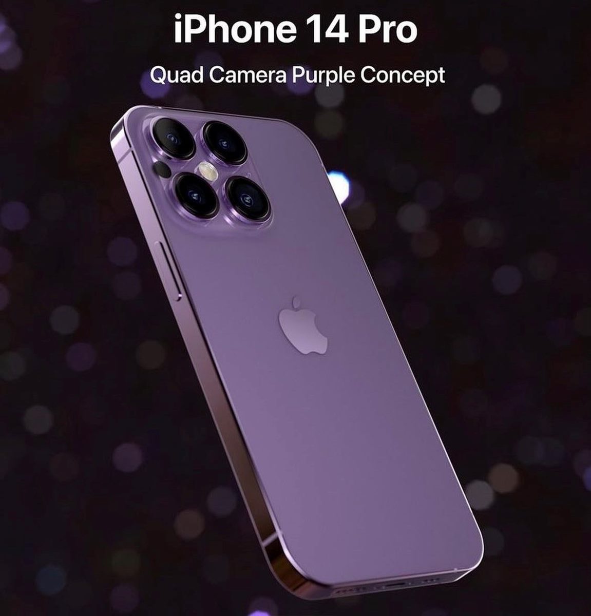 iPhone 14將出現超美「藍莓紫」！四眼怪鏡頭搭配「額頭外露」剪瀏海螢幕