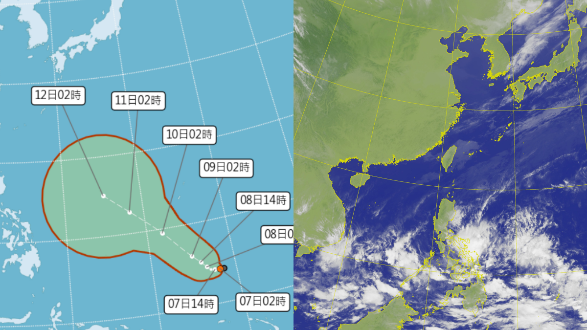 今年第１個颱風！「馬勒卡」今晚形成、路徑曝光，這２天最接近台灣
