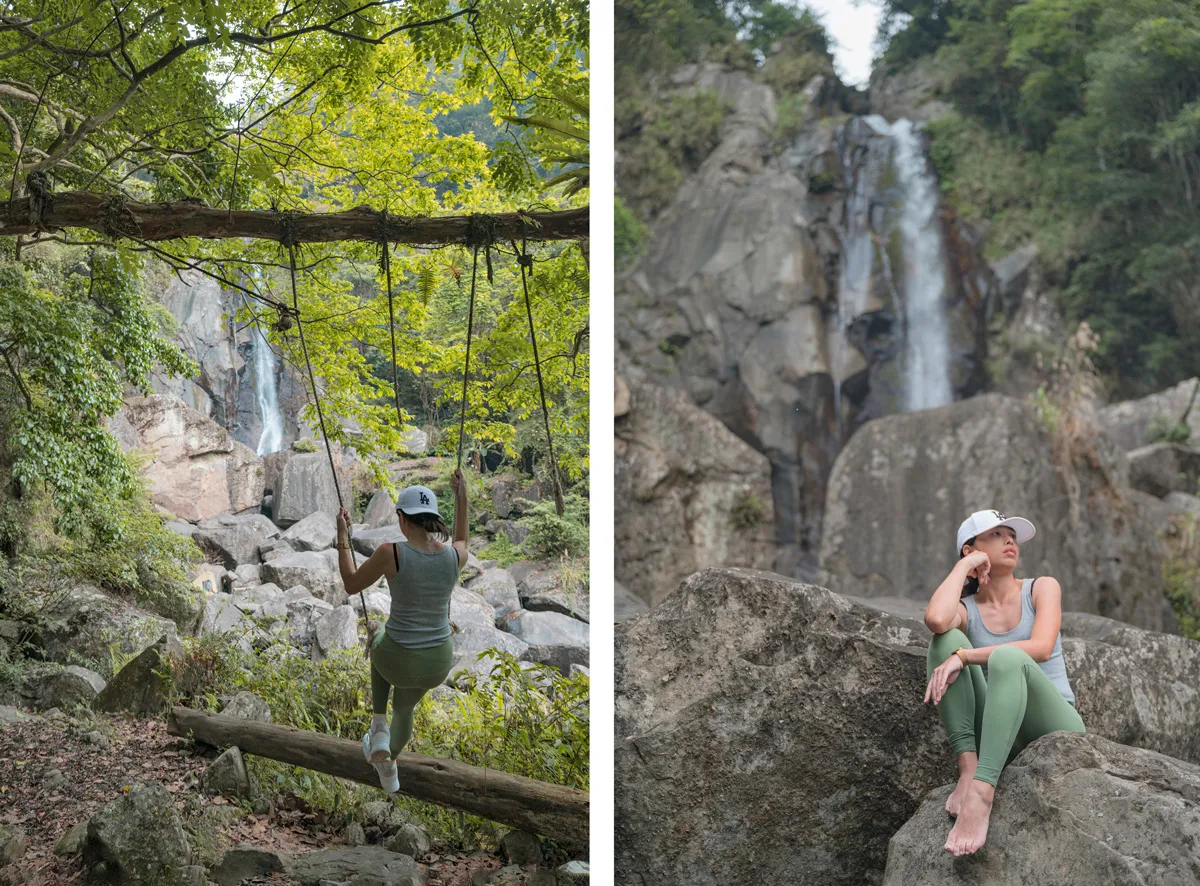 新竹最美瀑布祕境！泡露天水池打卡神級美照，森林裡盪鞦韆沐浴芬多精