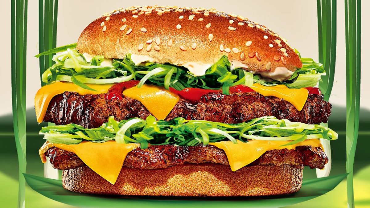 限定14天快閃！漢堡王超狂「三星蔥重磅牛肉堡」，牛肉排、蔥絲和起司都雙層