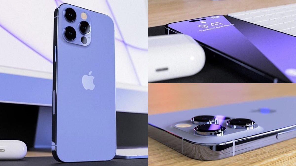 果粉尖叫！iPhone 14新色「莫蘭迪深紫」曝光，Pro旗艦機獨有「剪劉海」螢幕