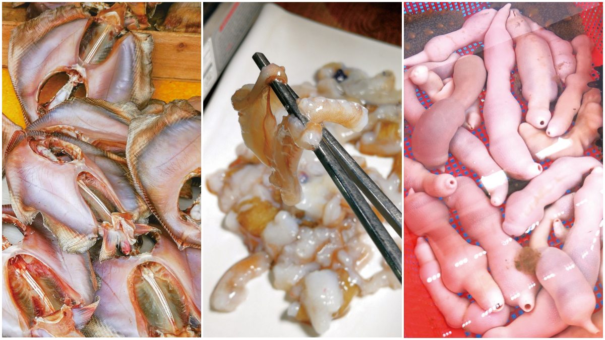 你敢吃嗎？韓國５道「暗黑海鮮」：生吞章魚、「廁所味」生魚片、超害羞海腸
