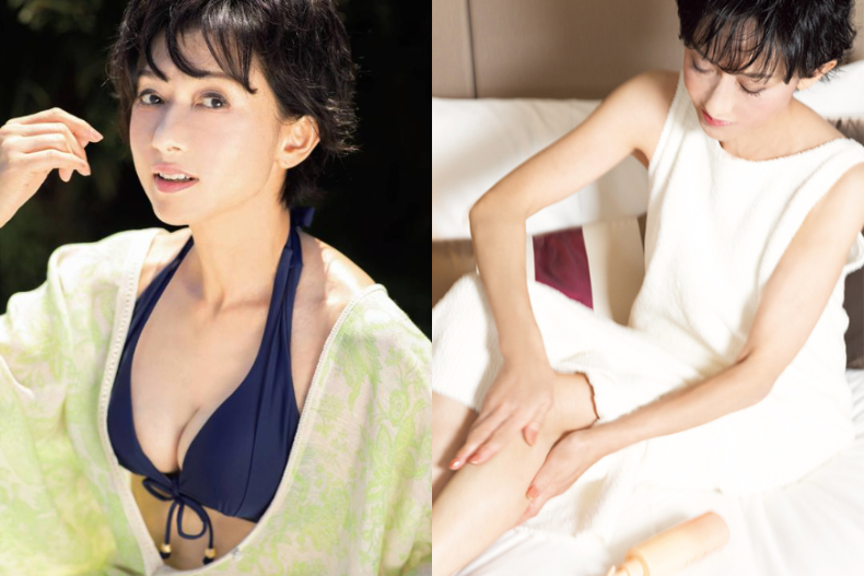 哪張是60歲？！時隔30年再拍泳裝寫真，日本女星只靠3秘訣維持好身材