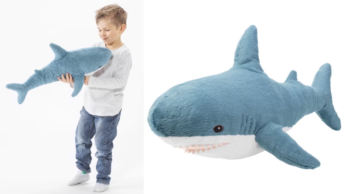 IKEA「小鯊鯊玩偶」即將來台了！55公分迷你尺寸更軟萌，299元無痛收編
