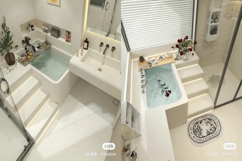 儀式感不可少！租屋族4個「浴缸提案」小而美的泡澡區，坪數不大也辦得到