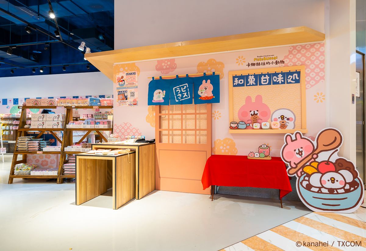 全新「卡娜赫拉和菓子屋」！粉紅兔兔、P助變身日式甜點，３大打卡點秒飛日本
