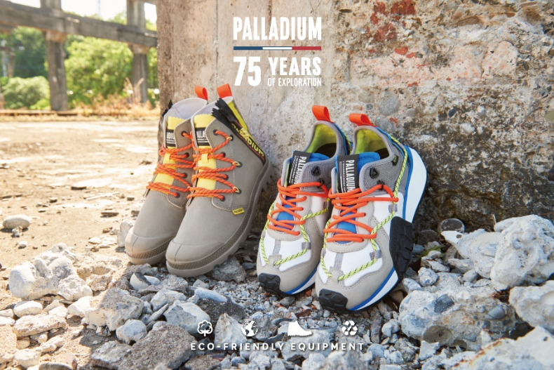 ▲75周年全新地球永續 - LACE IT限量系列提供TROOP RUNNER軍種潮鞋與PAMPA經典法式軍靴兩大鞋型