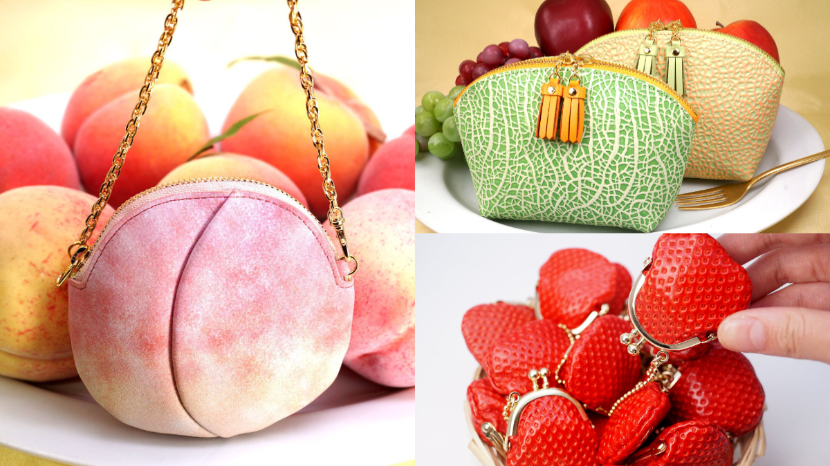 日本超夯「水果擬真包」獨家直送！草莓、哈密瓜神還原，還有圓滾滾水蜜桃