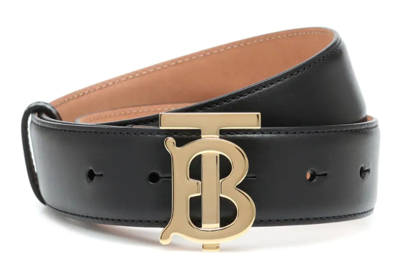 ▲BURBERRY TB leather belt，NT.15,000