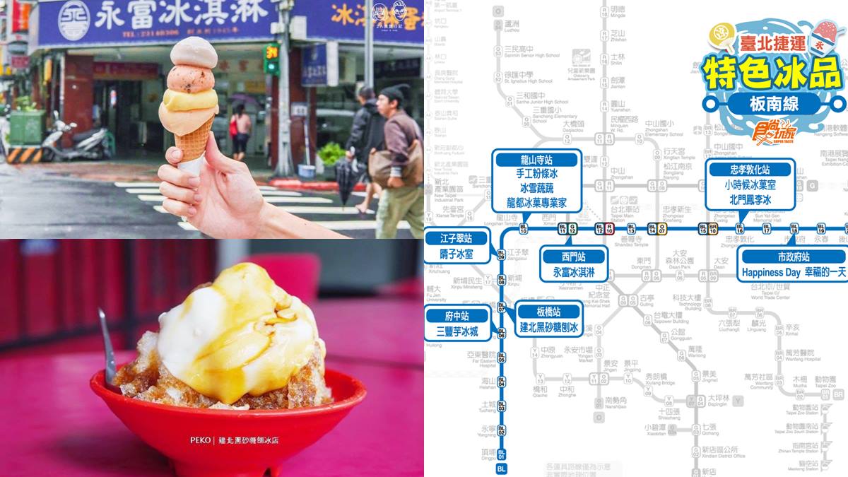 ４星以上！捷運藍線10家冰品地圖：冰淇淋之神、阿公刀切冰、獨特豆花蓋冰