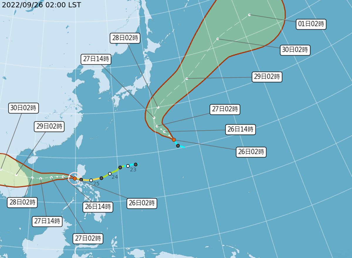 颱風「庫拉」生成！雙颱共舞１張圖看本週天氣，早晚溫差11度、午後雷陣雨
