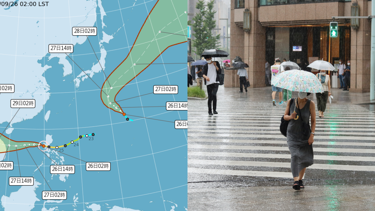 颱風「庫拉」生成！雙颱共舞１張圖看本週天氣，早晚溫差11度、午後雷陣雨