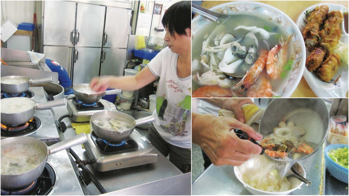 忙到１次煮５鍋！台南4.1星「澎湃海鮮粥」塞滿５種海鮮，老饕必點特製蝦捲