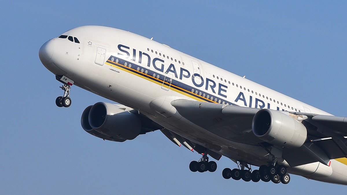 「新加坡航空」是新加坡的國家航空公司。（圖片來源：shutterstock達志影像）