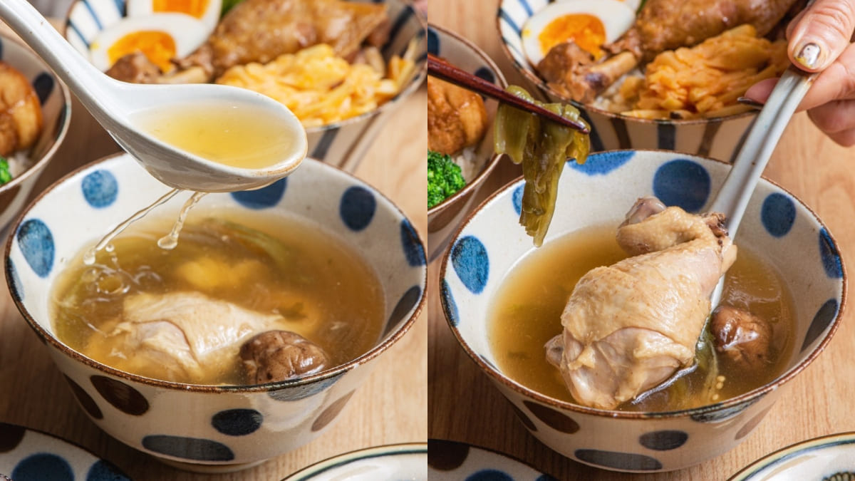 台南最美雞湯店！「韓風店面」賣百元台式美味，加碼當歸養生湯免費喝到飽