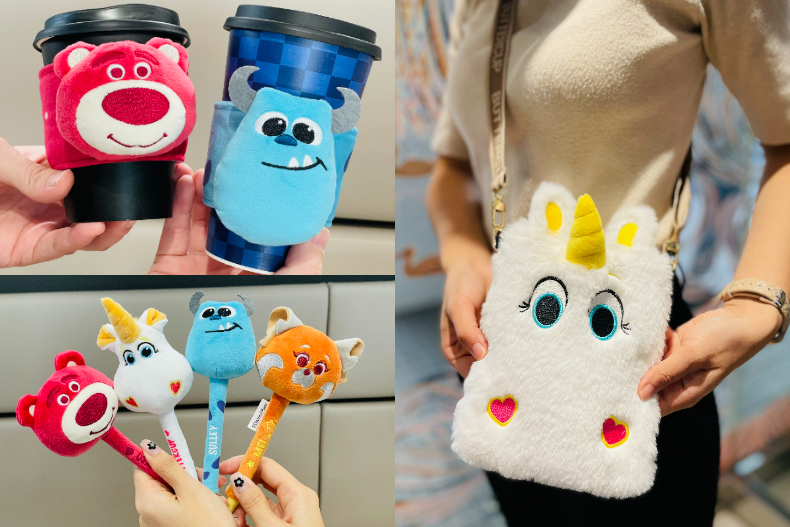 小奶油獨角獸毛絨絨手機袋Q爆!全家推27款皮克斯療癒週邊,毛怪、熊抱哥都來了