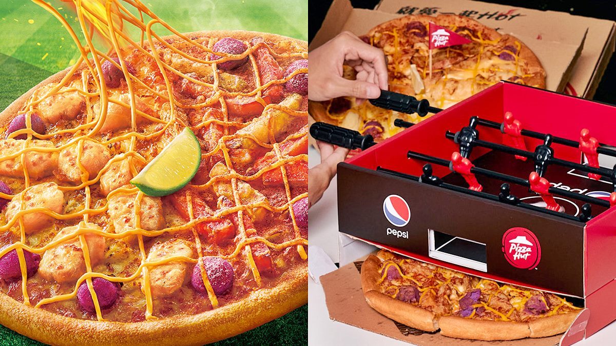 這次惹怒英國人！必勝客最新「炸魚薯條披薩」，超狂梅粉地瓜味、足球盒包裝