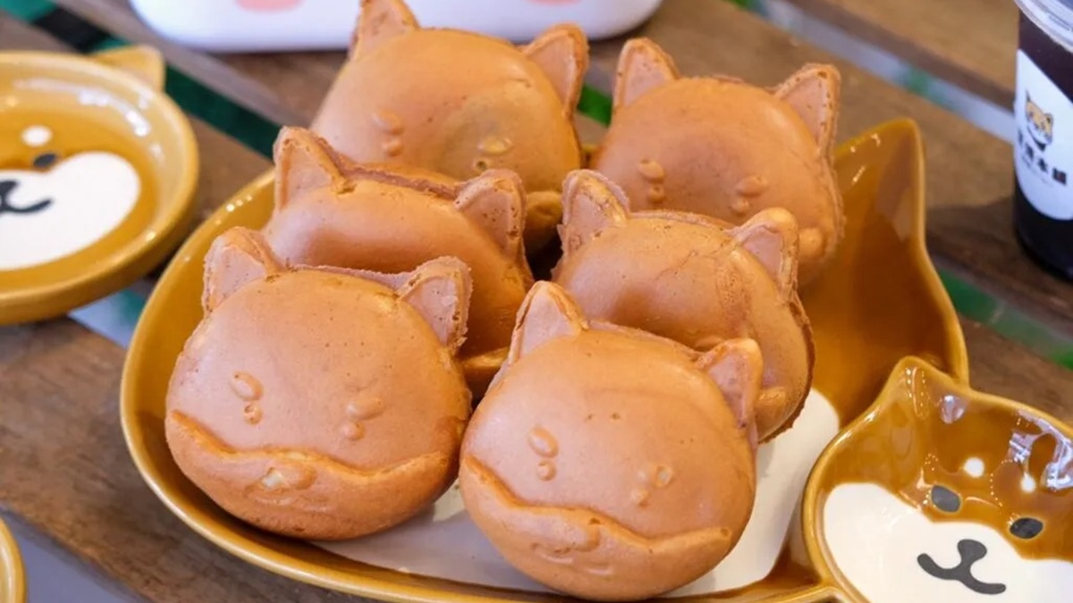 「豆燒本舖」萌翻天的柴犬雞蛋糕，是近期IG超夯的打卡點心。（圖片來源：肉依小姐吃什麼）