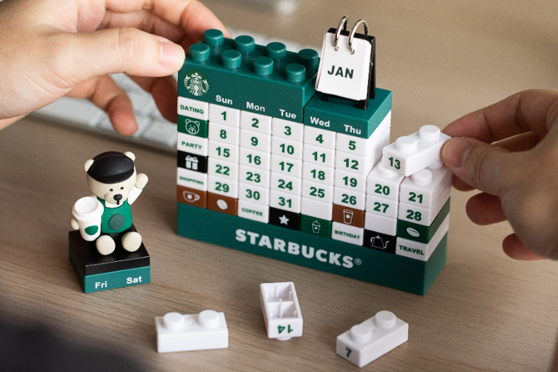 星巴克「小熊積木立體桌曆」自己組裝童趣又可愛！限定門市加碼「買一送一」