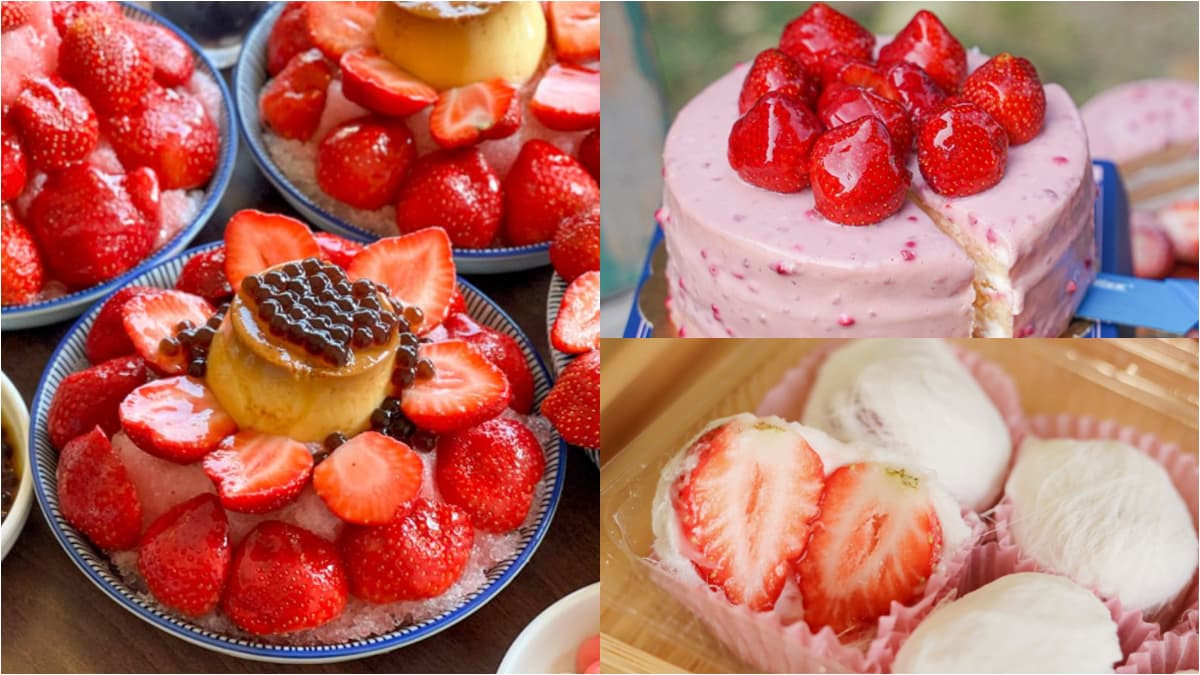 草莓季開吃！全台６家療癒草莓甜品：爆量草莓冰、夢幻草莓全餐、紅寶石蛋糕