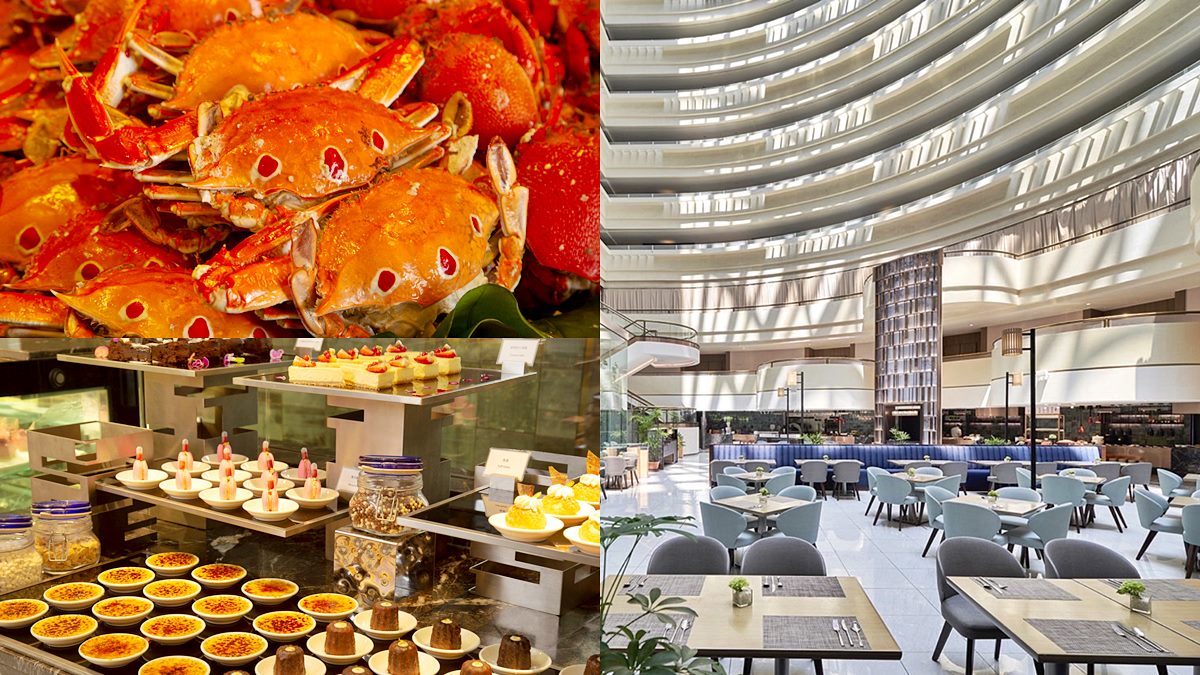 揪當月壽星免費吃到飽！16層樓挑高飯店Buffet，爽嗑螃蟹、牛排超過百道好料