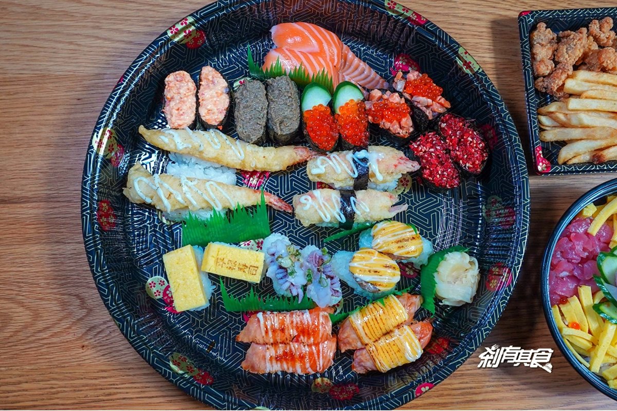 年末開趴必備！５大超澎派外帶壽司拼盤：每顆最低20元、厚切生魚片握壽司