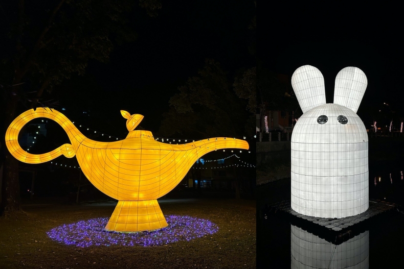 2023屏東燈節亮相！巨萌月兔登陸勝利星村，15公尺主燈營造巴洛克宮廷風！